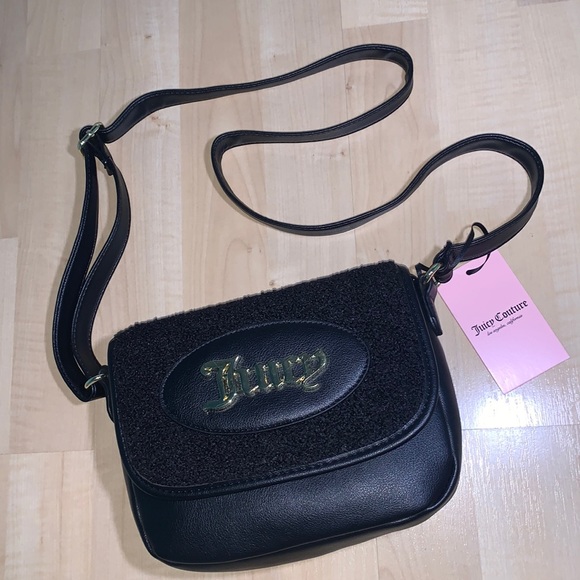 JUICY COUTURE CRAZY FOR LOVE Shearling Crossbody Purse - Picture 3 of 8